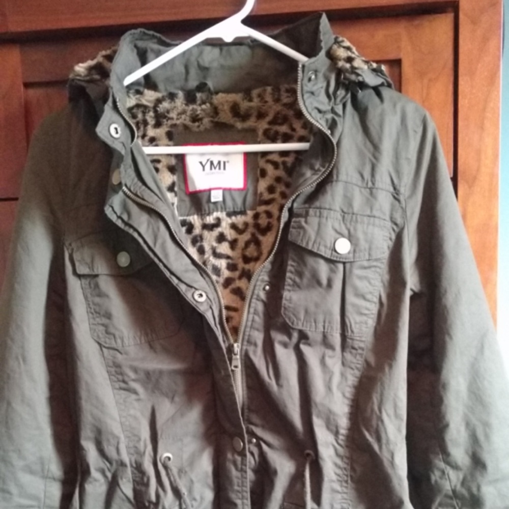 Olive utility coat